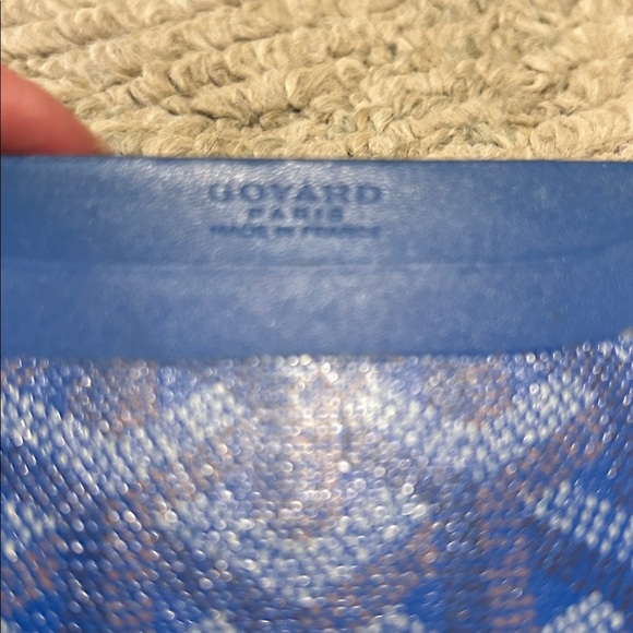Goyard Blue Card Holder/Authentic - Picture 3 of 11